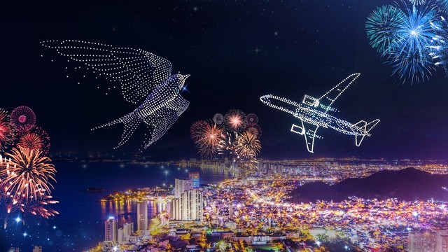 Việt Nam tổ chức thi đấu drone light đầu tiên trên thế giới, 4 đội từ Hàn Quốc, Trung Quốc, Pháp, UAE sẽ dùng ít nhất 1.000 drone trình diễn tại Nha Trang- Ảnh 1.